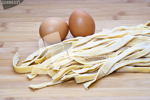 Image of fresh egg noodles homemade