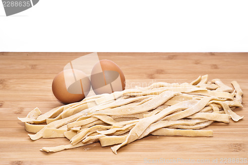 Image of fresh egg noodles homemade