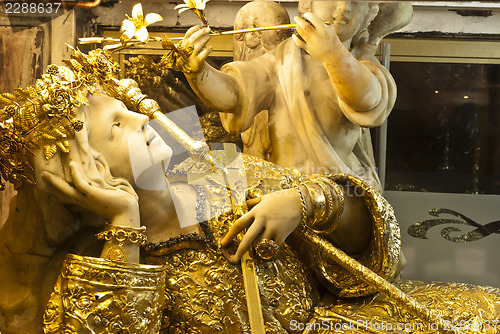 Image of golden saint rosalie, palermo