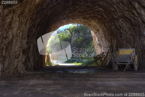 Image of natural cave in the Zingaro reserve