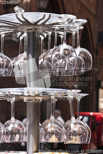 Image of crystal wineglasses