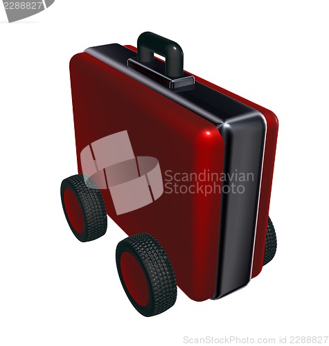 Image of case on wheels