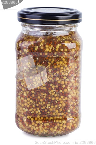 Image of Mustard in a glass jar