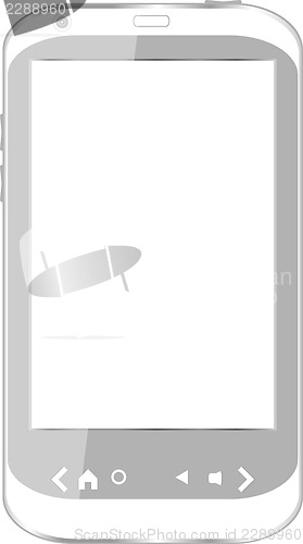 Image of white smart phone