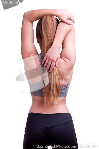 Image of Woman Stretching