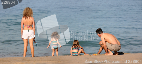 Image of Family on the beach