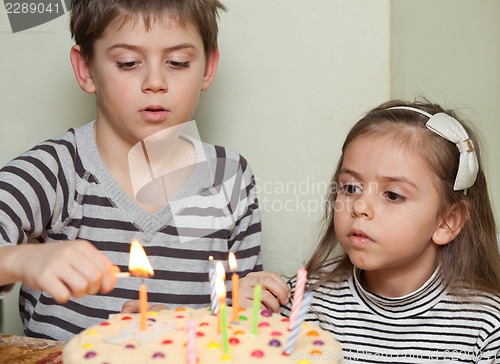 Image of Children at a birthday party