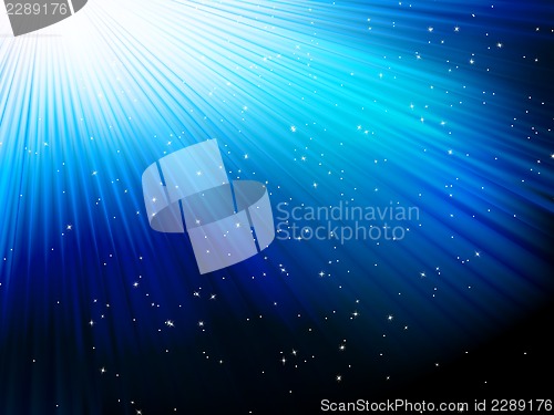 Image of Stars on blue striped background. EPS 10