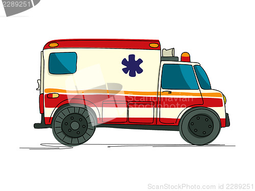 Image of Ambulance cartoon