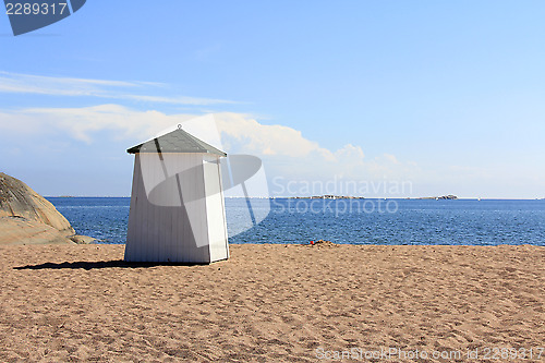Image of Beach Hut Facing the Blue Sea