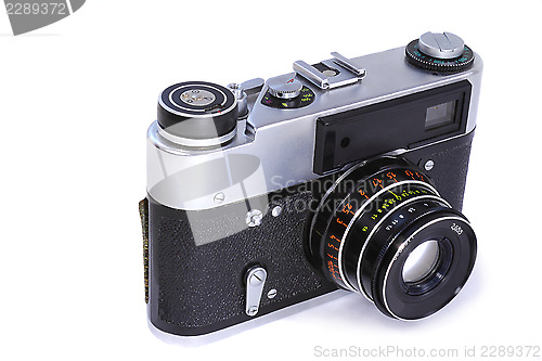 Image of Film camera on a white background