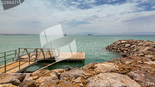 Image of Deck on Red sea shore