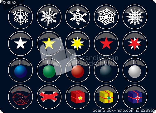 Image of xmas buttons new