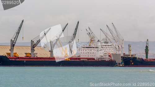 Image of Ship on Djibouti port