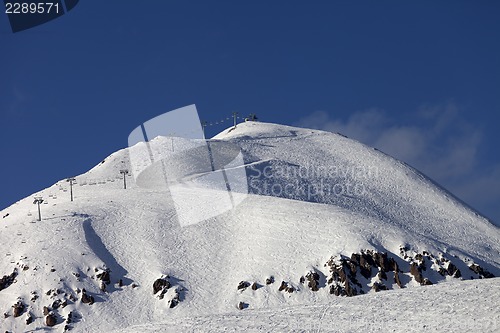 Image of Ski slope and chair lift