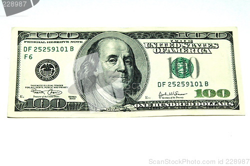 Image of One hundred dollar bill