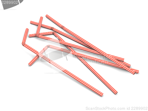 Image of Red straws