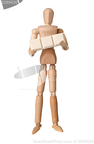 Image of Figurine with three empty text blocks