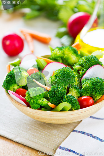 Image of Broccoli with celery and radish salad