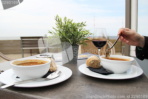 Image of Lunch on the beach r