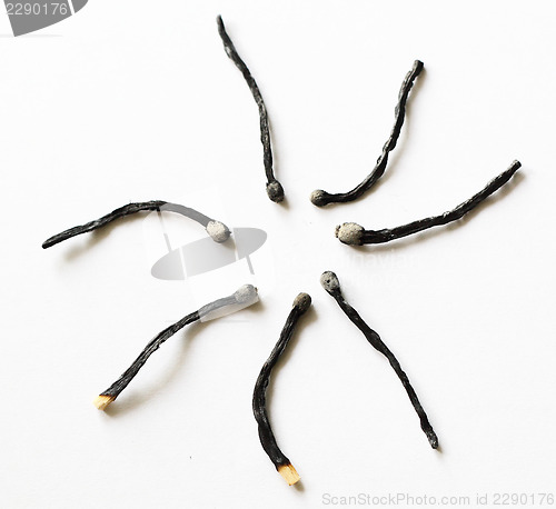 Image of burned matches