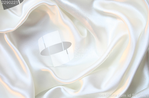 Image of Smooth elegant white silk as background