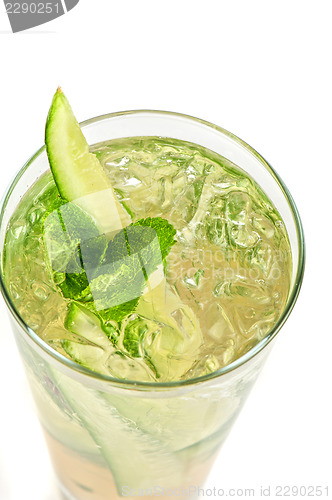 Image of cocktail with cucumber