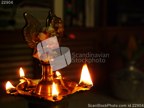 Image of indian oil lamp