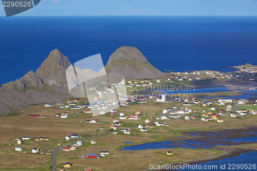 Image of Norwegian coastal town