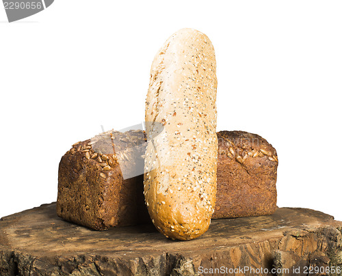 Image of White isolated Bread