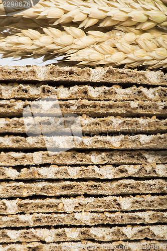 Image of Pile Crackers and wheat cereal crops