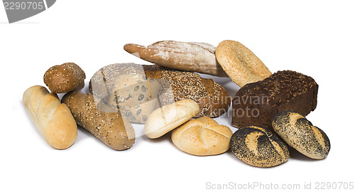 Image of White isolated Bread