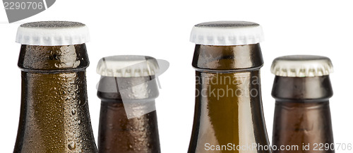 Image of Brown Beer bottles isolated