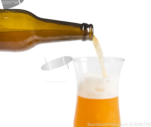 Image of Bottle of beer and beer mug