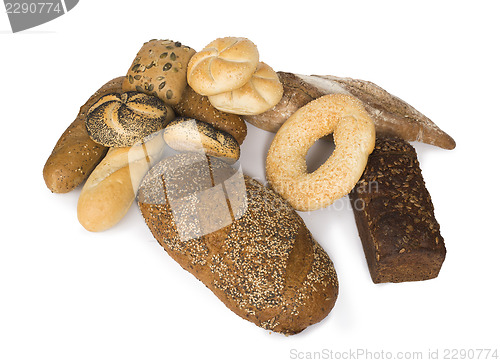 Image of White isolated Bread