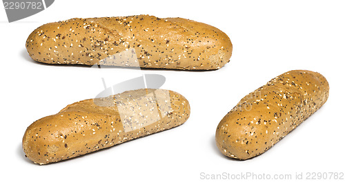 Image of White isolated Bread