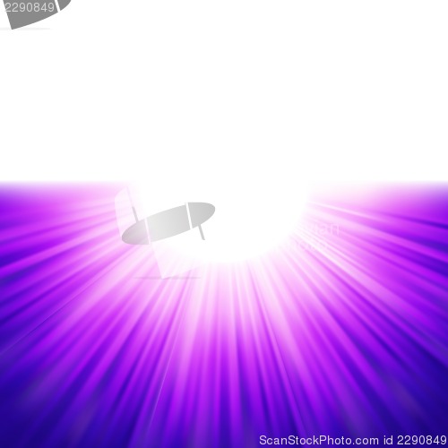 Image of Burst of blue rays tenplate. EPS 8