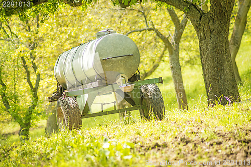 Image of water tank vehicle for cows
