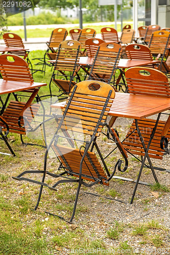 Image of closed beer garden