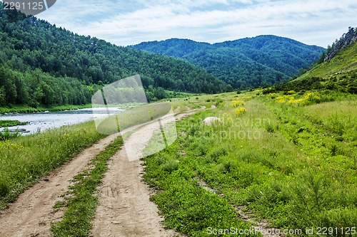 Image of Country road in the valley.