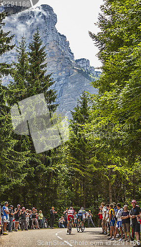 Image of Cyclists Climbing