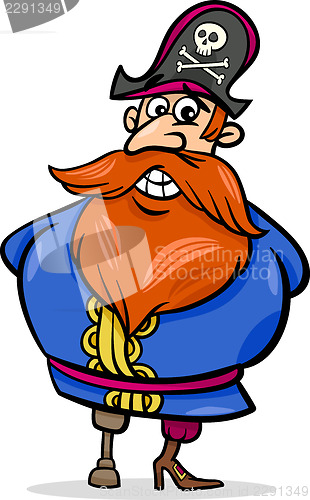 Image of pirate captain cartoon illustration