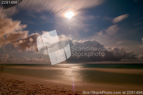 Image of night scene at the beach