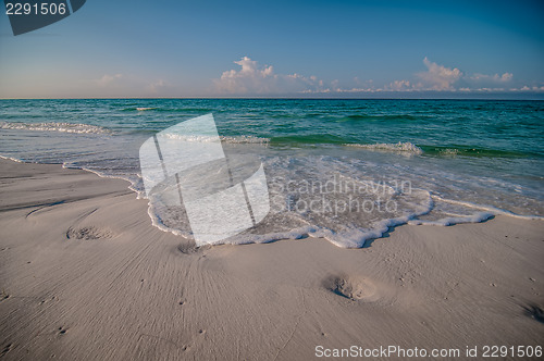 Image of beach and tropical sea scene at gulf of mexico, florida side