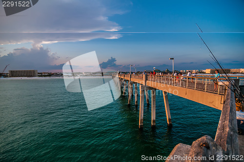 Image of okaloosa pier and beach scenes