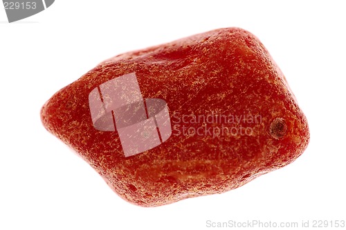 Image of opaque red amber