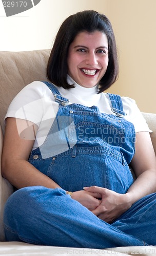 Image of Pregnant woman smiling