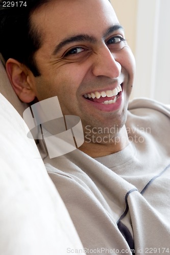 Image of Happy East-Indian man