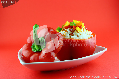 Image of Stuffed red pepper