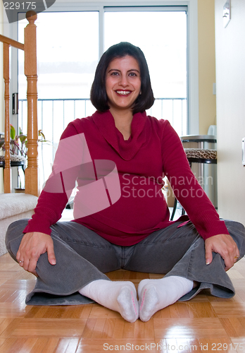 Image of Pregnant woman at home